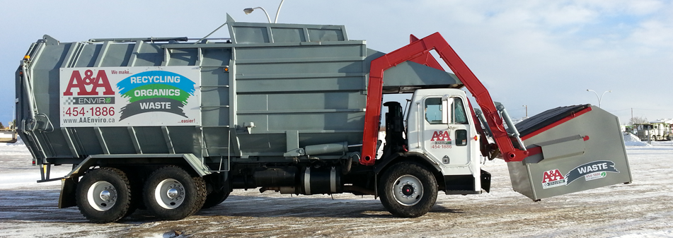 Edmonton Garbage Truck & Waste Bin